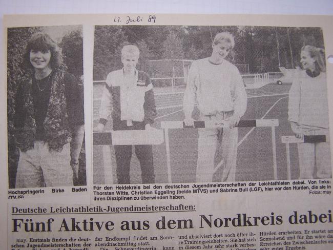 Leichtathletik im Jahr 1989
